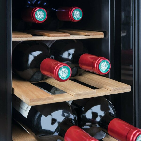 H.Koenig AGE6WV Cantinetta per 6 Bottiglie, 17L,3 ripiani, Temperatura 8-18°C
