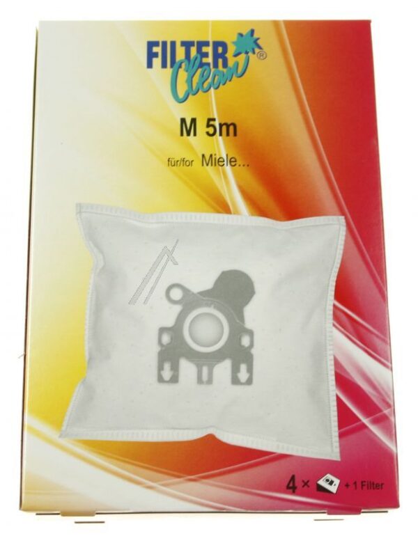 M5/ 6/ 8M  M5M SACCHETTI MICROFILTRO PER adatto per MIELE F/ J/ M 4 PZ.  1 FILTRO