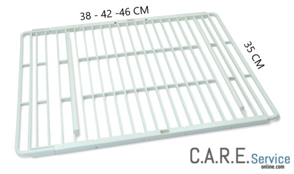 Griglia ripiano frigorifero universale estensibile misure 38, 42 o 46 cm x 35