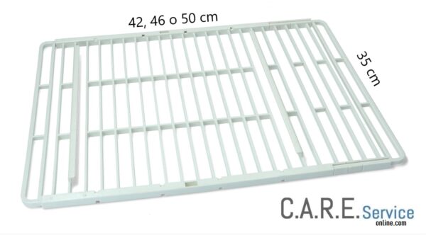 Griglia ripiano frigorifero universale estensibili Misure 42, 46 o 50 cm x 35