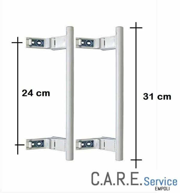 MANIGLIA PORTA FRIGORIFERO LIEBHERR 9086742 ORIGINALE KIT 2 PEZZI
