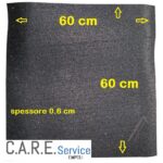 Matte Gummi Dämpferaufnahme für Waschmaschine E Trockner 60x60x0.6 Schwarz