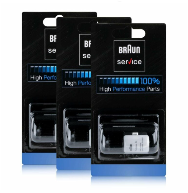 Kit 3 bottigliette olio per lubrificazione rasoio tagliabarba originale BRAUN