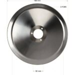 RGV LAMA AFFETTATRICE IN ACCIAIO DA mm195 19,5 cm ACCIAIO C45