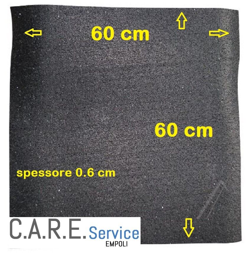 Tappetino in gomma antivibrazione per lavatrice e asciugatrice 60x60x0.6  nero - C.A.R.E. Service Shop Online
