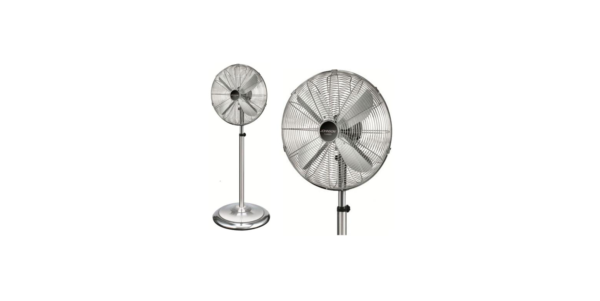 JOHNSON Ventilatore A Piantana Colonna 168cm 50w Acciaio Pala 40cm Oscillante