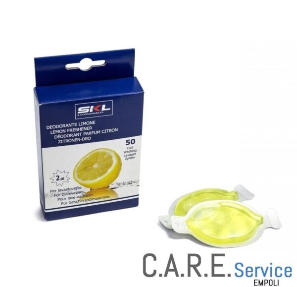 Deodorante al limone per lavastoviglie 2 pz 50 cicli ORIGINALE SKL UNIVERSALE