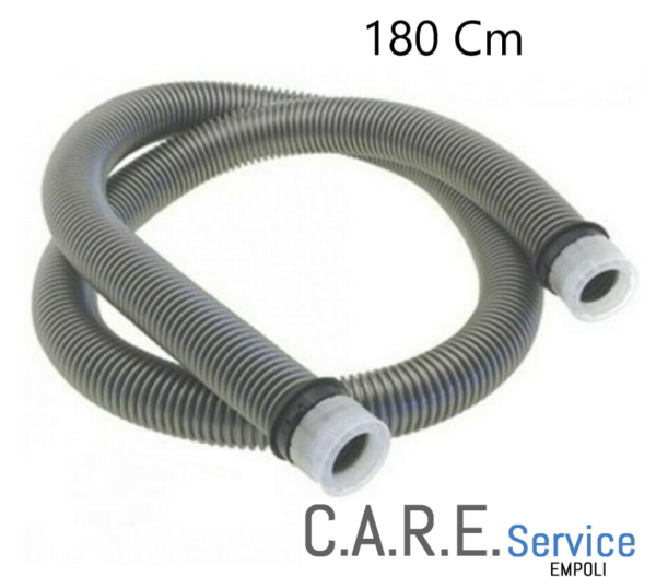 Tubo flessibile Aspirapolvere Universale 180cm con raccordo a clip. Diam. int 32