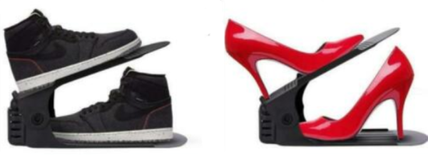 SALVASPAZIO PORTASCARPE REGOLABILE SCARPIERA ORGANIZER SCARPE ARMADIO 4 PEZZI