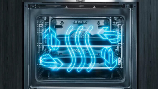 Siemens - forno ecoClean IQ300 finitura vetro nero con acciaio inox