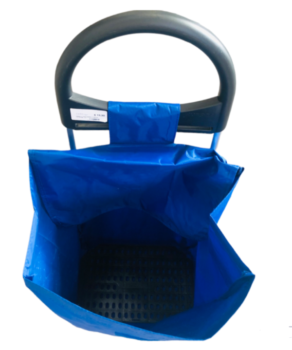Chariot Porte Courses, En Cadeau, Une Sac Chariot Et Jeton Carrello. 50 Lt