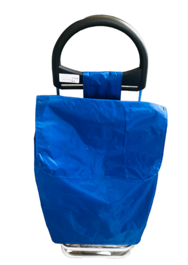 Chariot Porte Courses, En Cadeau, Une Sac Chariot Et Jeton Carrello. 50 Lt