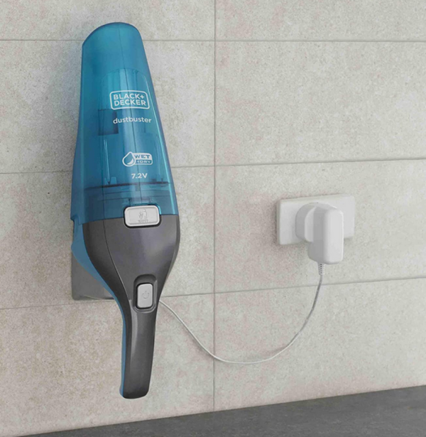 BLACK+DECKER WDC215WA-QW Aspirabriciole e Aspira Liquidi Senza Fili Potente 7.2V