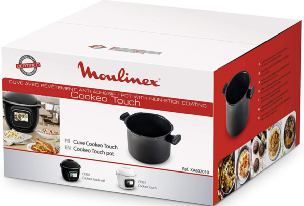 Moulinex XA602010  Pentola Cuve Cookeo Touch Wifi, rivestimento antiaderente
