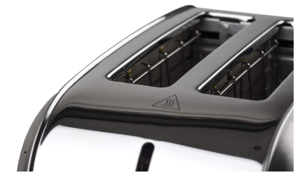 H.Koenig TOS7 tostapane, 850 W, Acciaio Inossidabile, 2 Scomparti, Argentato