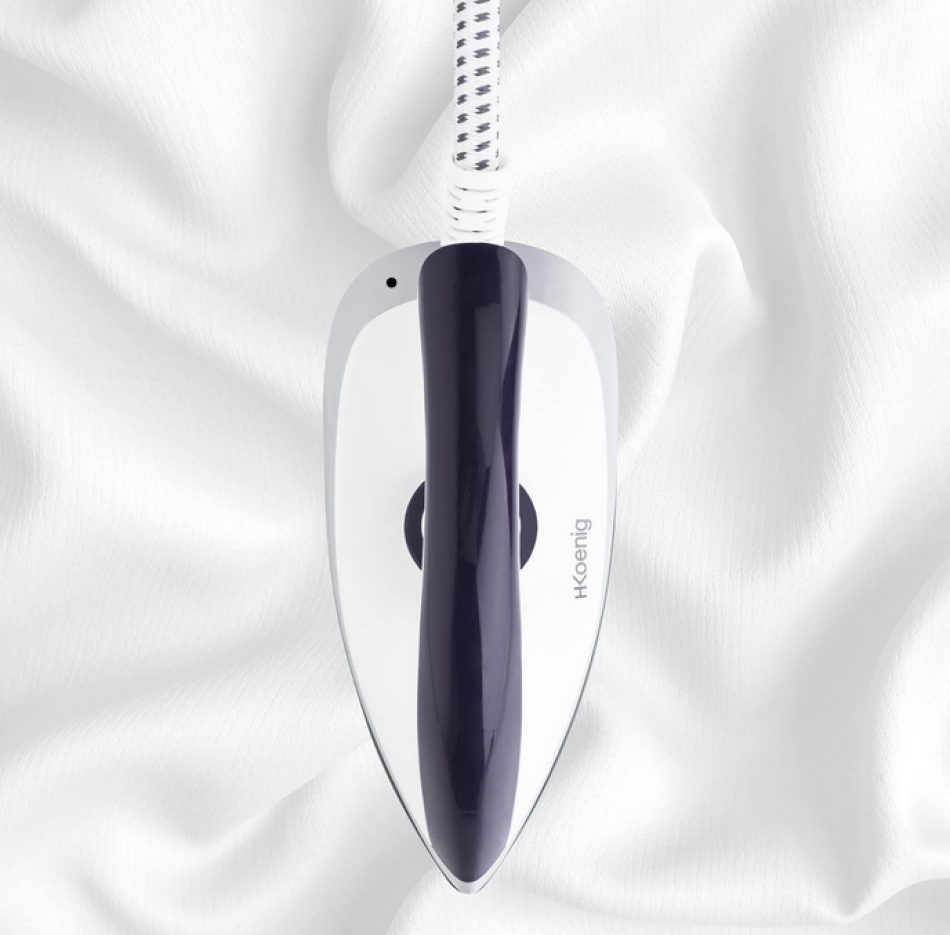 H.Koenig V32 Ferro a vapore, Piastra in ceramica,Potente, 3.5 bars, 2L, 2180W