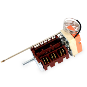 Termostato forno da 0° a 300°c 2 contatti più commutatore 5 posizioni