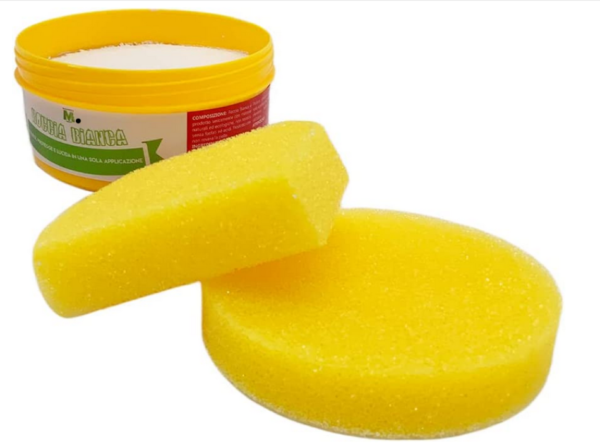 DETERGENTE UNIVERSALE BIODEGRADABILE ROCCIA BIANCA 500G + 2 SPUGNE OMAGGIO