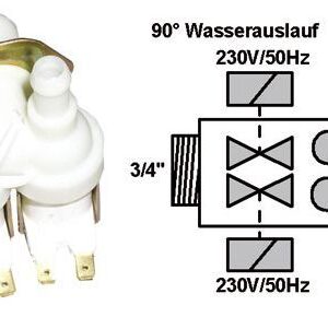 ELETTROVALVOLA 2-VIE 90GR.2X12MM USCITA