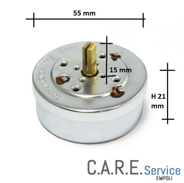 TIMER MECCANICO OROLOGIO CONTAMINUTI FORNO 60 MINUTI - UNIVERSALE ALBERO CORTO