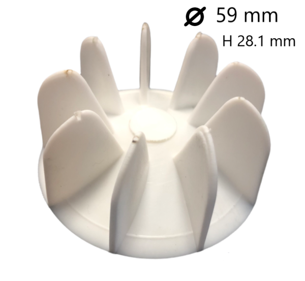 Ventola ricambio phon adattabile imetec b72020 universale diam. 59mm