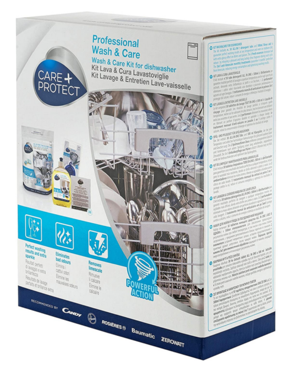 CARE + PROTECT Kit Lava & Cura Lavastoviglie [Classe di efficienza energetica A+