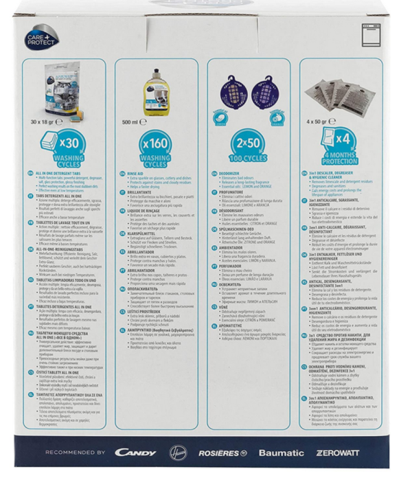 CARE + PROTECT Kit Lava & Cura Lavastoviglie [Classe di efficienza energetica A+