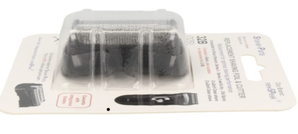 Braun tipo 32B Testina, lama di Ricambio per Braun serie 3 COLORE NERO Compatib.