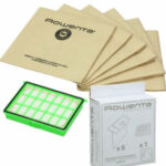 SACCHETTI PER ASPIRAPOLVERE ROWENTA COMPACTEO CON FILTRO HEPA ORIGINALI ZR004101