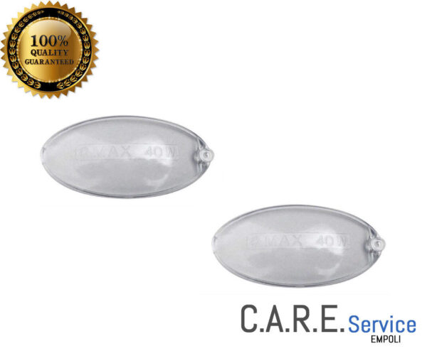 FABER PLAFONIERA CAPPA LUCE DIFFUSORE 100X55 COPPIA 2 PEZZI OVALE UNIVERSALE