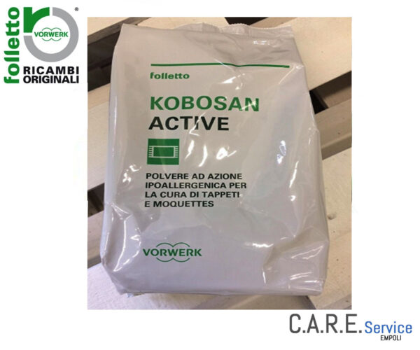 POLVERE BUSTE KOBOSAN ACTIVE FOLLETTO VORWERK LAVAGGIO A SECCO 2 X 500 GR