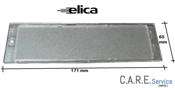 VETRINO CAPPA ELICA DIFFUSORE LUCE PLAFONIERA CM.17,1 X 6,5 - ORIGINALE