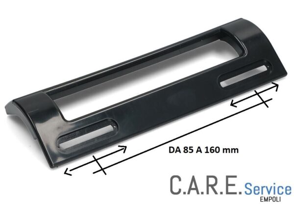 MANIGLIA PORTA FRIGORIFERO UNIVERSALE NERA INTERASSE FORI DA 85 A 160MM
