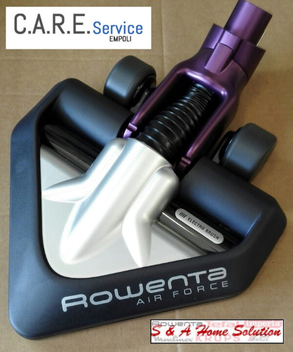 Spazzola 12 V per scopa Rowenta Air Force Viola modello RH8432. Ric. Originale