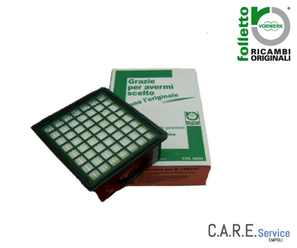FILTRO HEPA CASSETTO IGIENICO VK130 VK131 ORIGINALE VORWERK SCATOLA VERDE