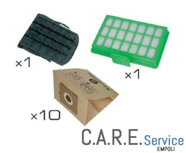 Rowenta kit filtri e sacchetti aspirapolvere Power Space RO21 RO23 RO2126 RO2366