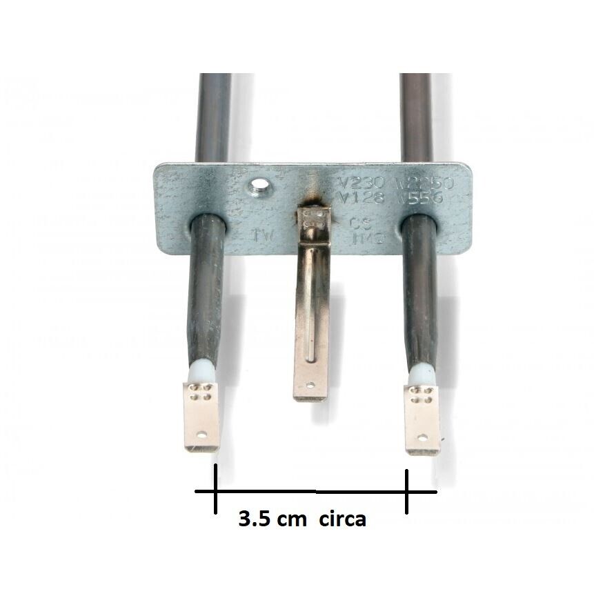 RESISTENZA FORNO CIELO DOPPIA ARISTON INDESIT 2250W 556W 081591 450219 C00081591