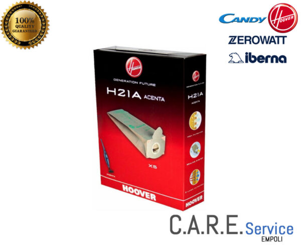 H21A ACENTA SACCHETTI PER SCOPA ELETTRICA HOOVER ORIGINALI