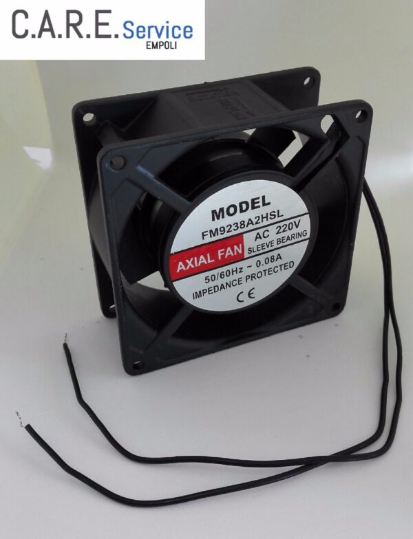 VENTILATORE FRIGO ASSIALE QUADRO 220V 92x92x38 mm VENTOLA  PC MOTORI QUADRATA