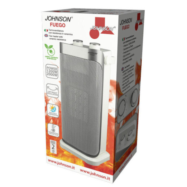 Termoventilatore in ceramica con oscillazione Fuego Johnson