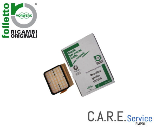 MICROFILTRO IGIENICO HEPA VORWERK FOLLETTO ORIGINALE VK135 VK136 04857