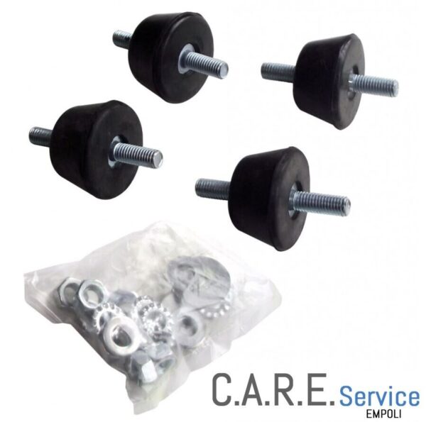 PIEDINI ANTIVIBRANTI PER MENSOLE STAFFE KIT 4PZ CONDIZIONATORE CLIMA  39x22mm