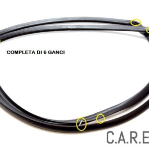 Gasket Oven Smeg Door 4 TCW With Moon-cut 2 Hooks -1812 MM - 754131959