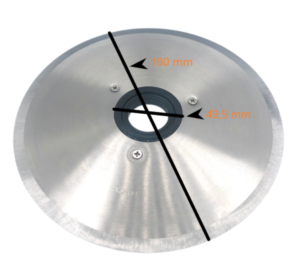 RGV disco lama 190mm 19cm liscia affettare per affettatrice Ausonia 190 ORIGINAL