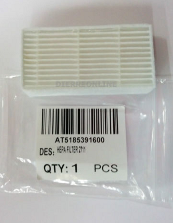 FILTRO HEPA PER ROBOT BRICIOLA PROFIMASTER 2711 / 2712 ARIETE AT5185391600