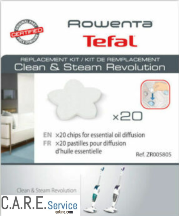 Rowenta 20x diffusori aromi floreali scopa vapore Clean Steam Revolution RY77