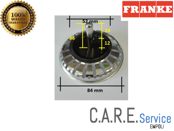 FRANKE - TAPPO FILTRO LAVELLO ORIGINALE - 1920059 - 30 mm GAMBO 133.0042.853