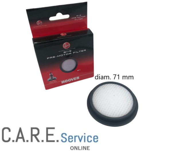 Hoover filtro S119 aspirapolvere batti materasso Ultra Vortex MBC500 MBC500UV