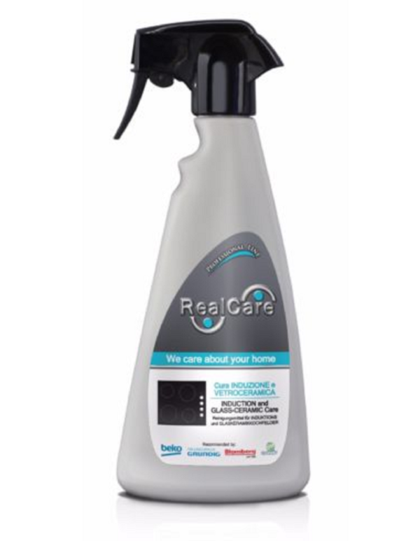 REALCARE DETERGENTE PROFESSIONALE PER LA PULIZIA DEI PIANI VETROCERAMICA 500 ML