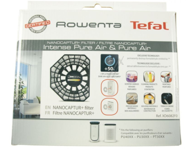 Rowenta filtro Nanocaptur+ purificatore aria Intense Pure Air PU4020 PU4080 PU40